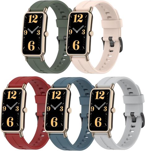 E ECSEM Bands Compatible for Amzhero D26 Replacement Wristbands, Colourful Silicone Bracelet Quick Release Strap Arm Bands for Amzhero D26 Smart Watch, Soft and Durable in Saudi Arabia