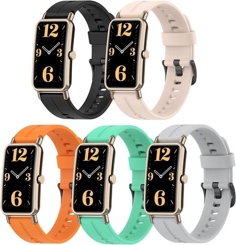 E ECSEM Bands Compatible for Amzhero D26 Replacement Wristbands, Colourful Silicone Bracelet Quick Release Strap Arm Bands for Amzhero D26 Smart Watch, Soft and Durable in Saudi Arabia