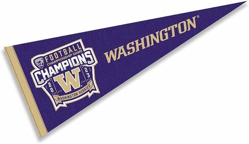 واشنطن UW Huskies PAC 12 2023 علم راية أبطال كرة القدم in Saudi Arabia