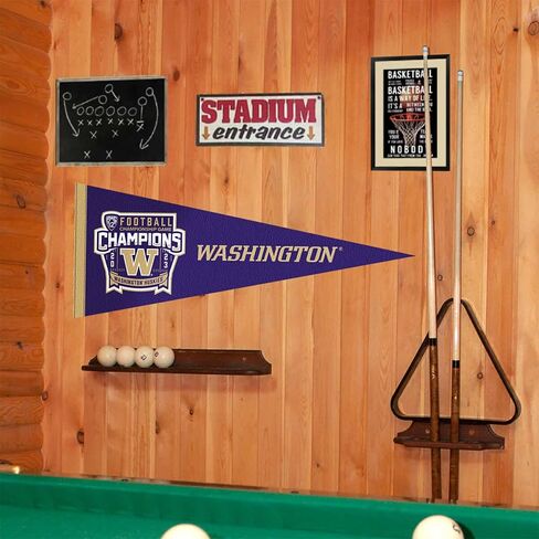 واشنطن UW Huskies PAC 12 2023 علم راية أبطال كرة القدم in Saudi Arabia