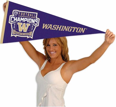 واشنطن UW Huskies PAC 12 2023 علم راية أبطال كرة القدم in Saudi Arabia