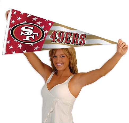 49ers Nation USA Americana Stars and Stripes Pennant Banner Flag in Saudi Arabia