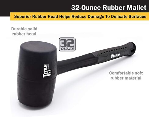 Titan 63232 32oz (2lb) Rubber Mallet in Saudi Arabia