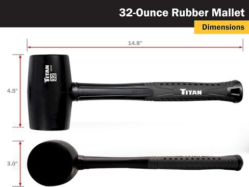 Titan 63232 32oz (2lb) Rubber Mallet in Saudi Arabia