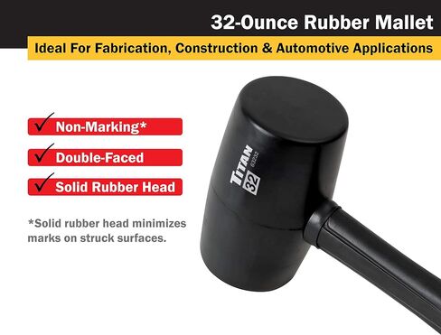 Titan 63232 32oz (2lb) Rubber Mallet in Saudi Arabia