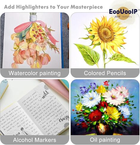 قلم جل EooUooIP - 10 قطع من أقلام حبر جل قلم كرة دوارة جل (0.8 مم) للكتابة الفنية والاستخدام المكتبي - عبوات الحبر in Kuwait