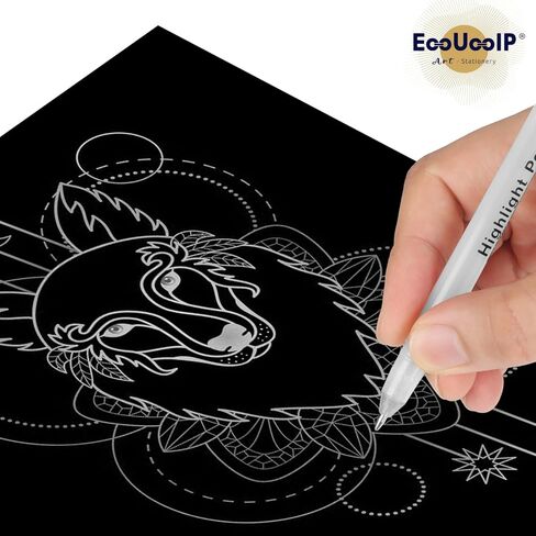 قلم جل EooUooIP - 10 قطع من أقلام حبر جل قلم كرة دوارة جل (0.8 مم) للكتابة الفنية والاستخدام المكتبي - عبوات الحبر in Kuwait