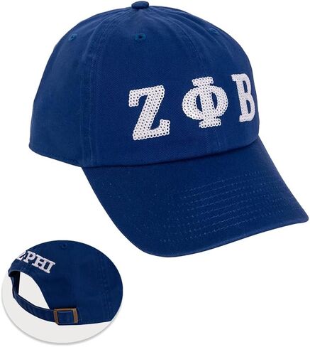 Desert Cactus Zeta Phi Beta Baseball Hat Brimmed Embroirderd Cap Adjustable Cloth Strap Adult (Style 2) Blue in Saudi Arabia