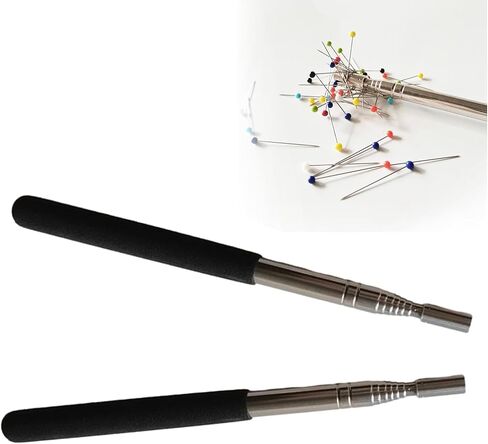 YICBOR 2PCS Telescoping Magnetic Needle Stick, Extendable Magnetic Pickup Tool- Easy Pick Up Quilting Pins Needles in Saudi Arabia
