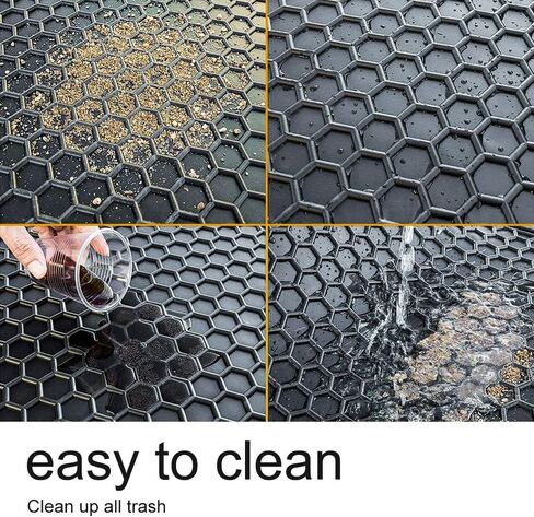 حصيرة أرضية بطانة البضائع، علبة صندوق السيارة الخلفية السوداء متوافقة مع Honda HRV HR-V 2014 2015 2016 2017 2018 2019 2020 حماية حامية مقاومة للماء in Kuwait