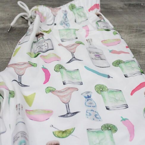 Cocktail Print Pajamas, Margarita Pajamas, Summer Pajamas for Women, Margarita Gifts in Kuwait