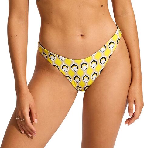 Seafolly Women's Standard High Cut Pant Bikini Bottom Swimsuit in Kuwait