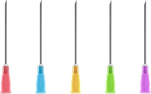 Bougee Medical 100pk 18 قياس 1 بوصة إبر حقن Luer Lock معقمة للاستعمال مرة واحدة مع غطاء للأدوية والحيوانات والحيوانات الأليفة والدواجن والأنسولين والإبرة الصناعية وإعادة تعبئة السائل (18 إبرة يمكن التخلص منها) in Saudi Arabia