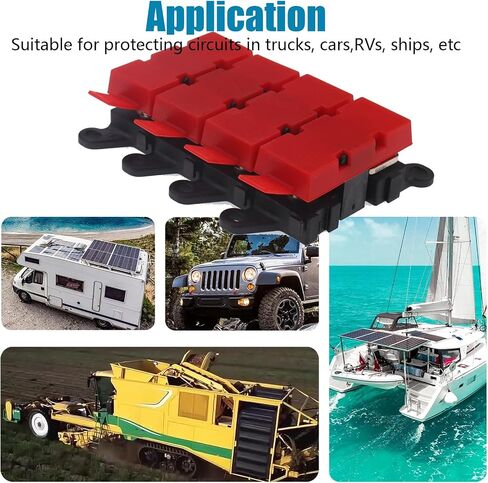 3Way MIDI/AMI Fuse Holder, Copper Fuse Block Midi Holder, Power Distribution Module Fuse Module for Marine Boat Car in Kuwait