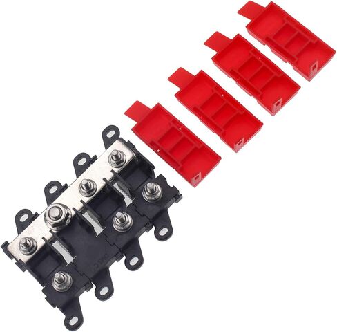 3Way MIDI/AMI Fuse Holder, Copper Fuse Block Midi Holder, Power Distribution Module Fuse Module for Marine Boat Car in Kuwait