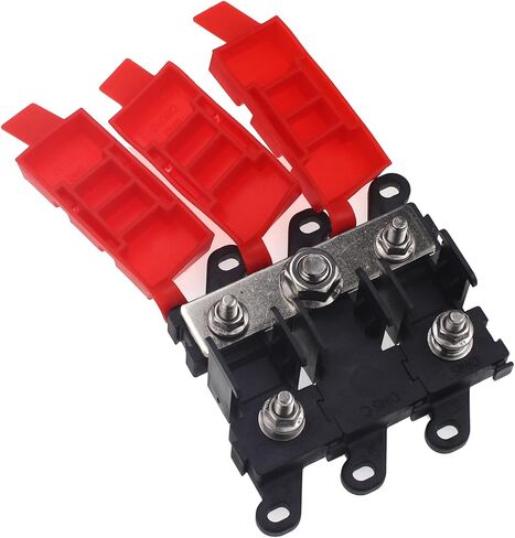 3Way MIDI/AMI Fuse Holder, Copper Fuse Block Midi Holder, Power Distribution Module Fuse Module for Marine Boat Car in Kuwait