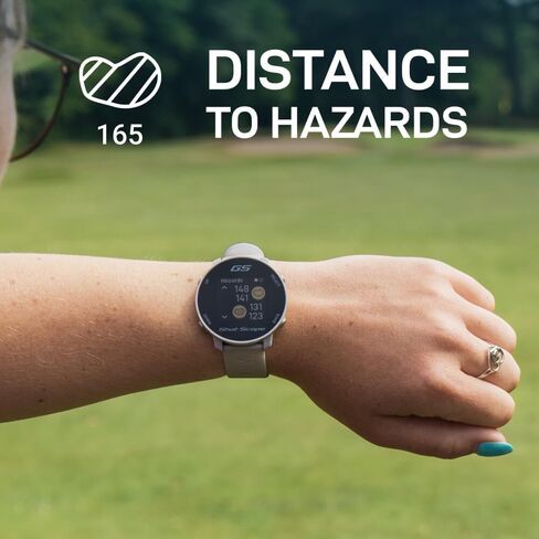 Shot Scope G5 (Gray) GPS Golf Watch - F/B/M Dynamic Yardages to Green & Distances to Doglegs & Layup Points - Gift Box Bundle with Steel Gray & White Straps, PlayBetter Wall Adapter & Hard Case in Saudi Arabia