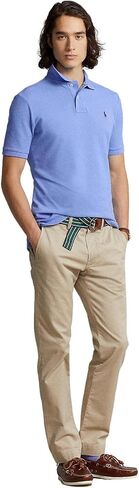 POLO RALPH LAUREN Ralph Lauren Men's Classic Fit Mesh Pony Logo Polo Shirt (XXL, HarborBlue) in Saudi Arabia