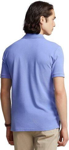POLO RALPH LAUREN Ralph Lauren Men's Classic Fit Mesh Pony Logo Polo Shirt (XXL, HarborBlue) in Saudi Arabia