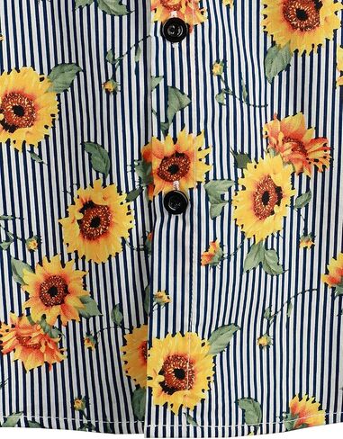 VATPAVE Mens Floral Hawaiian Shirt Casual Button Down Short Sleeve Aloha Beach Shirts in Saudi Arabia