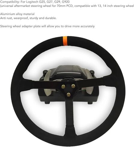 70Mm Steering Wheel Hub Adapter Boss Kit,Aluminium Alloy Steering Wheel Hub Adapter Replacement For Logitech G25, G27, G29, G920 in Saudi Arabia