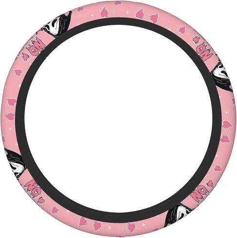 Halloween Horror Movie Steering Wheel Cover Universal 15 in Car Accessories for Men Women,Steering Wheel Protector Comfortable Protective Case for SUV Sedan Decor (7, One Size) (6) (2) (1) in Saudi Arabia