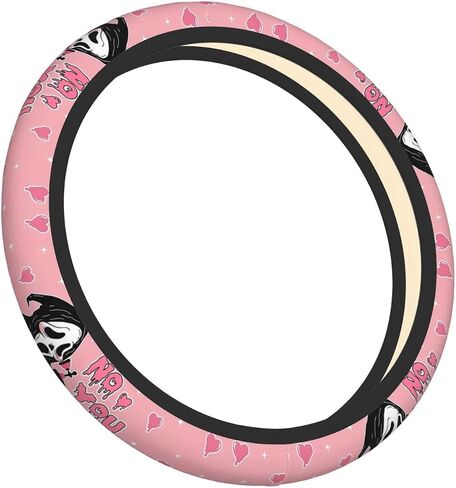 Halloween Horror Movie Steering Wheel Cover Universal 15 in Car Accessories for Men Women,Steering Wheel Protector Comfortable Protective Case for SUV Sedan Decor (7, One Size) (6) (2) (1) in Saudi Arabia