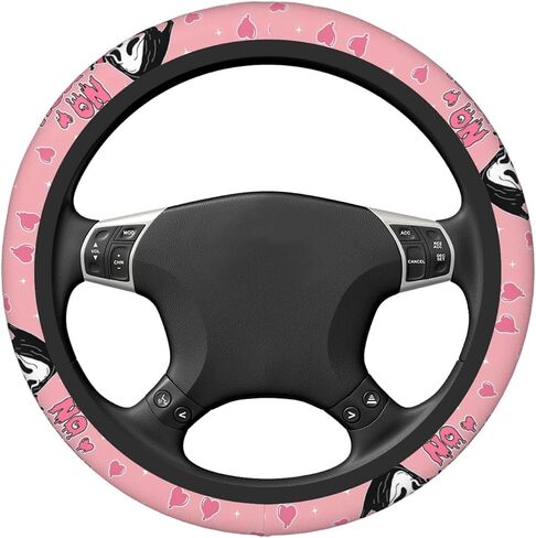 Halloween Horror Movie Steering Wheel Cover Universal 15 in Car Accessories for Men Women,Steering Wheel Protector Comfortable Protective Case for SUV Sedan Decor (7, One Size) (6) (2) (1) in Saudi Arabia