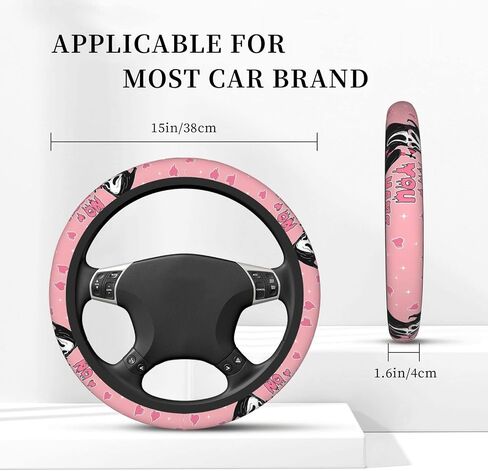 Halloween Horror Movie Steering Wheel Cover Universal 15 in Car Accessories for Men Women,Steering Wheel Protector Comfortable Protective Case for SUV Sedan Decor (7, One Size) (6) (2) (1) in Saudi Arabia