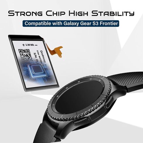 [500 مللي أمبير] بطارية بديلة لجهاز Samsung Gear S3 Frontier (SM-R760) وGear S3 Classic، بطارية مطورة لجهاز SM-R770، BR760، R765، EB-BR760ABE، GH43-04699A مع مجموعة أدوات إصلاح احترافية DIY. in Kuwait