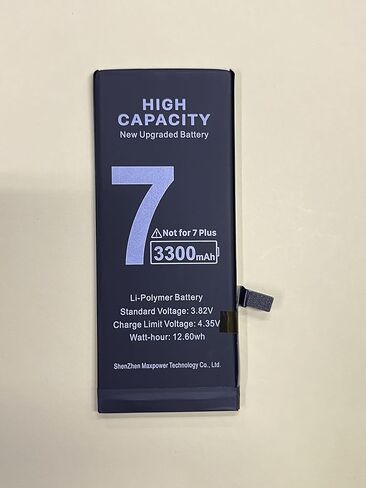[3300mAh] Battery for iPhone 7, [2024 New Upgrade] Super High 0 Cycle Capacity Replacement Battery for iPhone 7 Model A1660/A1778/A1779, (No Tools) in Kuwait