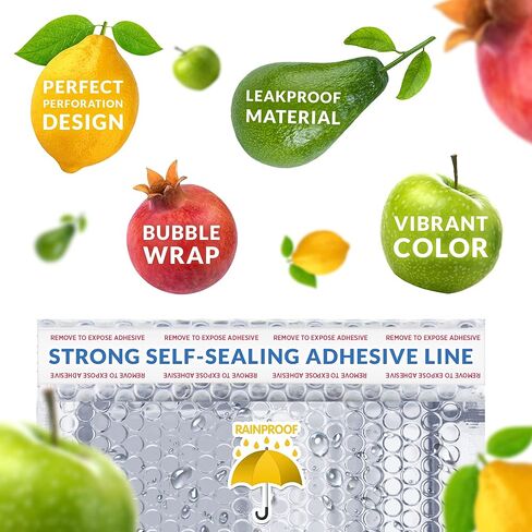 AMZ فقاعات بريدية معزولة حراريًا مقاس 60.96 سم × 50.8 سم، عبوة من 10 أكياس شحن معزولة باللون الفضي المعدني للأغذية، وأظرف مبطنة ذاتية الغلق، ومرسل فقاعات حراري مقاوم للماء، وأظرف شحن من الرقائق المعدنية in Kuwait