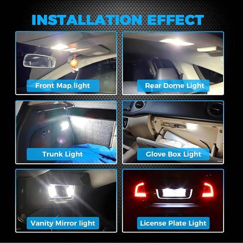 AENVTOL 10 Pieces Interior LED Lights Kit for Mazda CX-3 2016 2017 2018 2019 2020 2021 White LED Interior Bulbs Package + License Plate Lights, Install Tool in Saudi Arabia