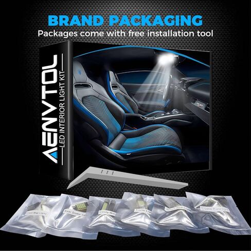 AENVTOL 10 Pieces Interior LED Lights Kit for Mazda CX-3 2016 2017 2018 2019 2020 2021 White LED Interior Bulbs Package + License Plate Lights, Install Tool in Saudi Arabia