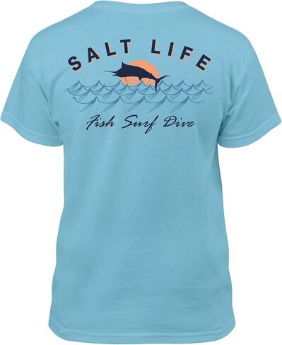 قميص Sunset Jumpers للشباب بأكمام قصيرة كلاسيكي مناسب للأولاد من Salt Life in Saudi Arabia