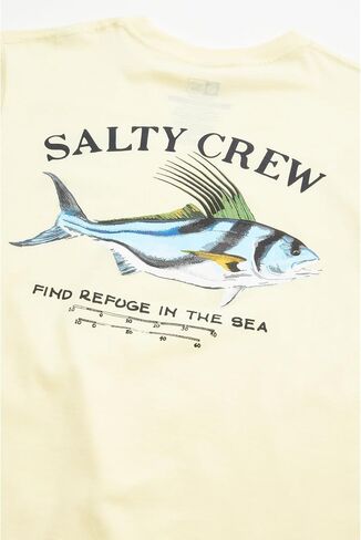 Salty Crew Boy's Rooster Short Sleeve Tee (Little Kids/Big Kids) Banana LG (Big Kid) in Saudi Arabia
