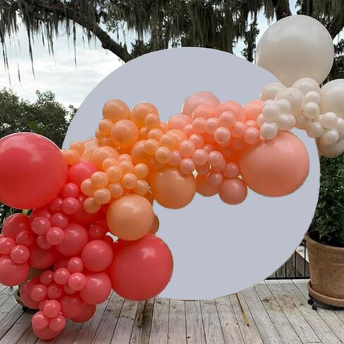 7.2ft Ivory Round Backdrop Cover Circle Backdrop Cover for Birthday Ivory Arch Backdrop for Wedding Baby Shower Party Home Decoration in Saudi Arabia