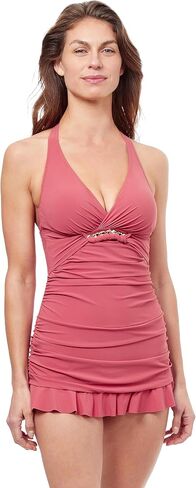 Profile by Gottex Women's Standard Unchain My Heart Halter Swimdress in Saudi Arabia