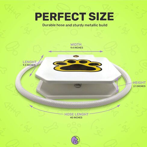 موزع مياه للكلاب - نافورة للحيوانات الأليفة - مطورة 2024 سهلة الاستخدام لمخالب الكلاب، نافورة مياه للحيوانات الأليفة صديقة للبيئة مع خرطوم وعاء جديد متين مانع للتسرب، مياه عذبة، ألعاب مضحكة للكلاب تحافظ على برودة الحيوانات الأليفة in Kuwait