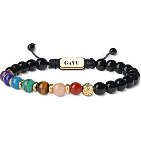 GAVU Adjustable Crystal 7 Chakra Bracelets