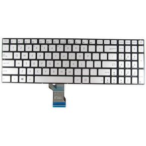 Abakoo New Keyboard Compatible with Asus UX501 UX501J UX501JW UX501V UX501VW 0KNB0-662DUS00 with Backlit US Silver