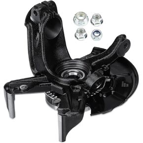 Front Right Side Steering Knuckle & Wheel Bearing Hub Assembly Compatible with Volkswagen for Beetle 1998-2010, for Golf 1999-2006 2010, for Jetta 1999-2005, Replace for 698-374, LK008