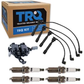 TRQ Ignition Coils Wires & Spark Plugs Fits 07-12 Hyundai Elantra 10-11 Kia Soul