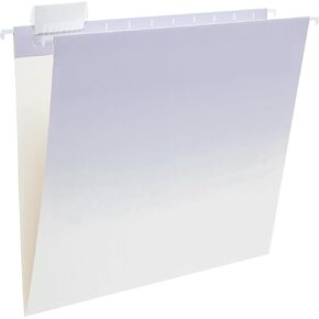 Y YOMA 6 Pack Colored Hanging File Folders Letter Size Decorative Hanging Folder Pretty File Folder Organizer for Filing Cabinet Office Home with 1/5-Cut Adjustable Tabs, Assorted Color