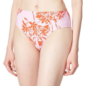 BCBGMAXAZRIA Women's Standard High Waisted Swimsuit Bottom with Moderate Coverage