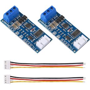 2 Pack TTL to RS485 Adapter Module 3.3V 5V 485 to TTL Signal Single Chip Serial Port Level Converter Borad with RXD, TXD Indicator