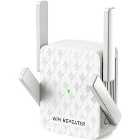1200M WiFi Extender, Dual Band 5G/2.4GHz, 360° with 4 Antennas Full Coverage WiFi Signal Enhancer, Wireless WiFi Signal Amplifier (Unable to Recognize passwords with Special Characters)