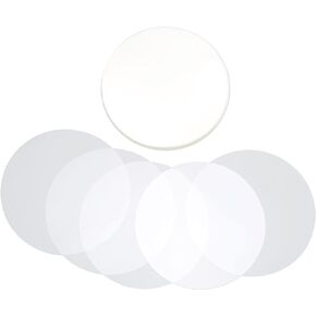 100Pcs Badge Film, Clear Film for Round Badge Button, Transparent Badge Protective Film for DIY Button Maker (25MM)