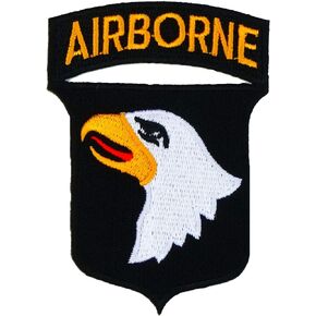 101st Airborne Embroidered Iron On Patch Applique Logo Sign Symbol Military Bald Eagle Badge Costume Army Costume Jacket Biker