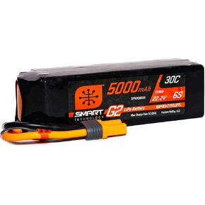 Spektrum 22.2V 5000mAh 6S 30C Smart LiPo G2: IC5, SPMX56S30